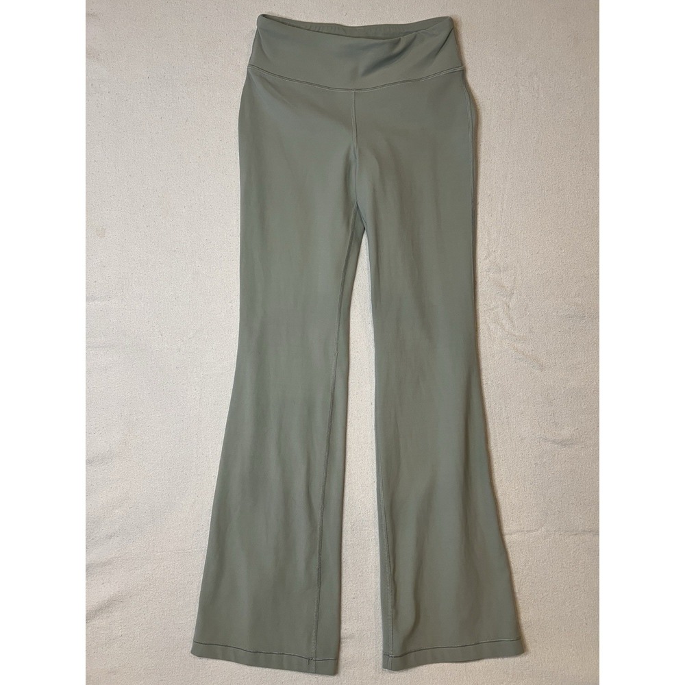 Athleta Girl High Rise Chit Chat Flare Pant Sage Green Girls  L 12 Yoga Legging